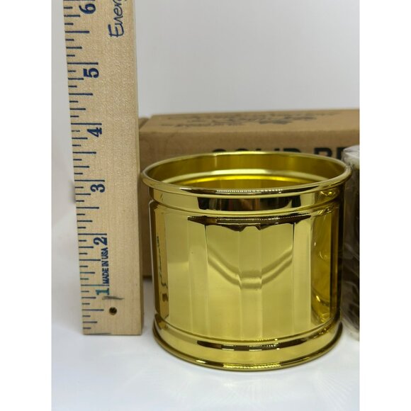 VTG Home Interiors Solid Bristol Brass & Copper 3.25" Decorative Container Pot - Picture 4 of 8